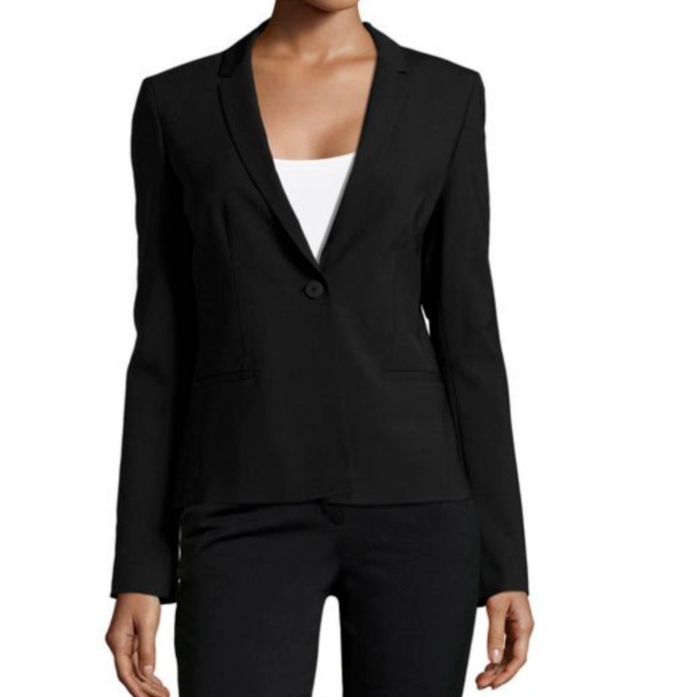 Elie Tahari Alma Jacket in Black Size 16 NWT Retail $398